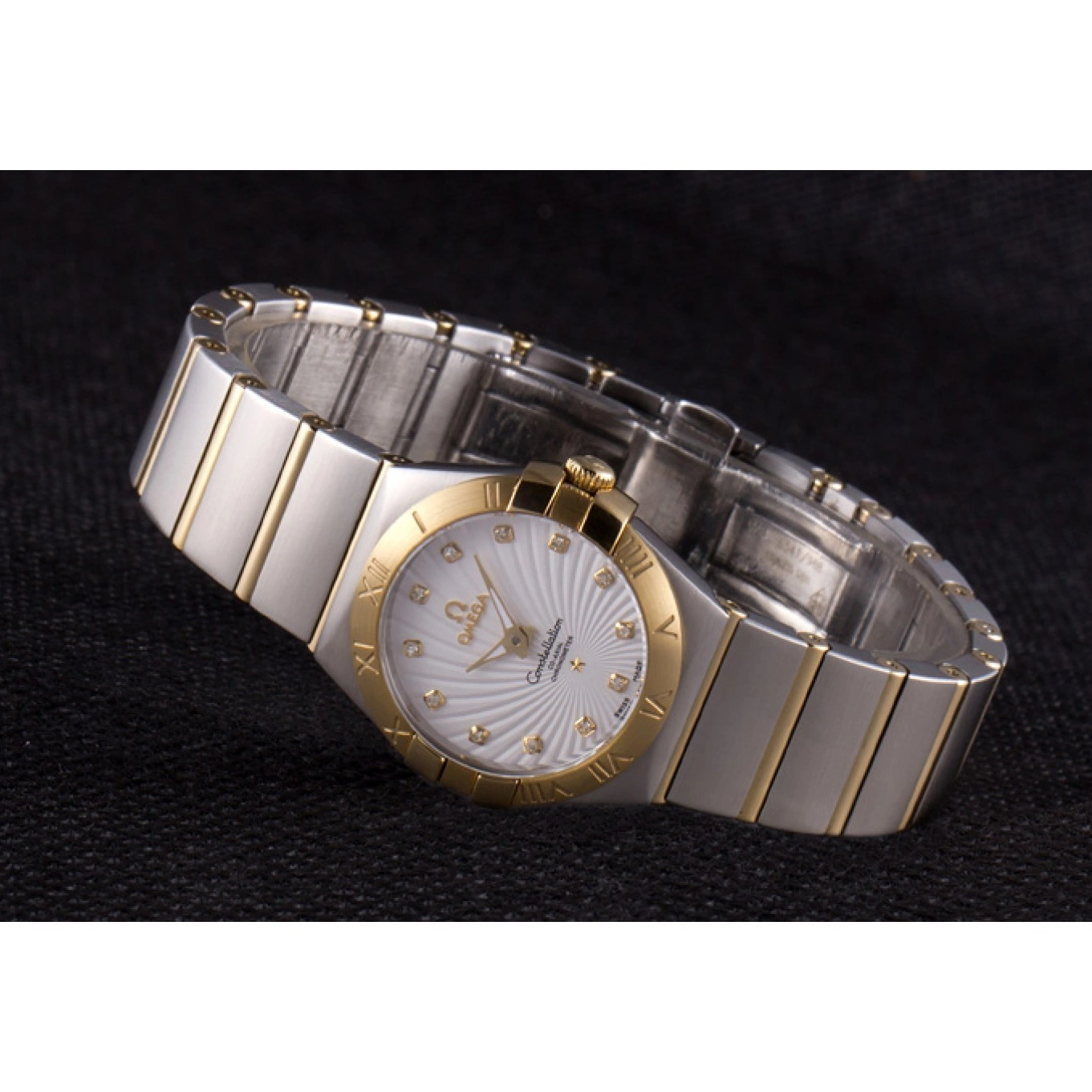 1013 Omega Constellation Gold Bezel Two Tone Band som95 621475